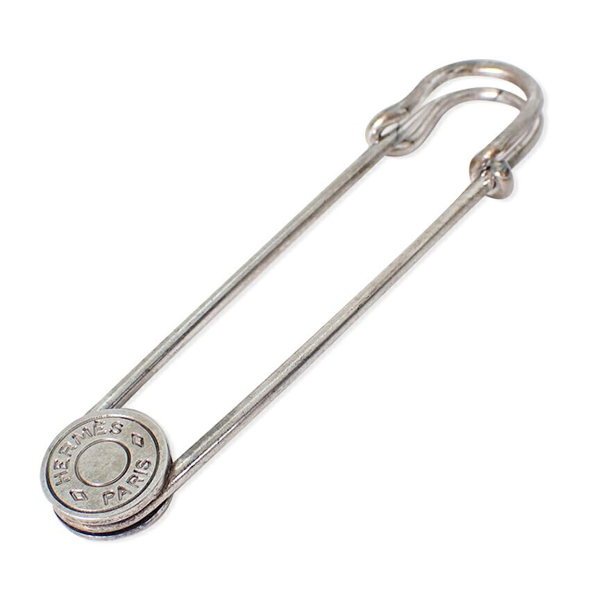 Hermes Sellier Silver Brooch