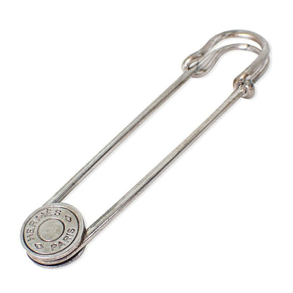 Hermes Sellier Silver Brooch