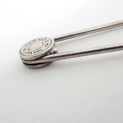 Hermes Sellier Silver Brooch — view 7