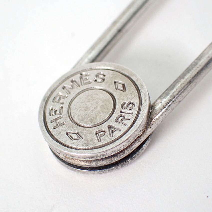Hermes Sellier Silver Brooch — view 3