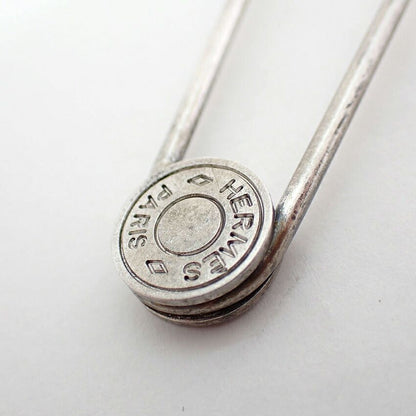 Hermes Sellier Silver Brooch — view 8