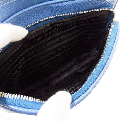Prada Shoulder Bag Saffiano Light Blue — view 6