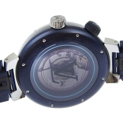 Louis Vuitton Tambour Street Stainless Steel Rubber Automatic Analog — view 6