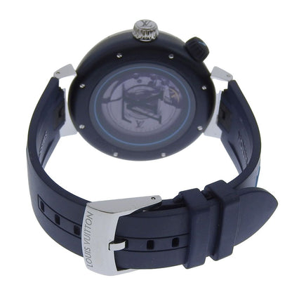Louis Vuitton Tambour Street Stainless Steel Rubber Automatic Analog — view 5