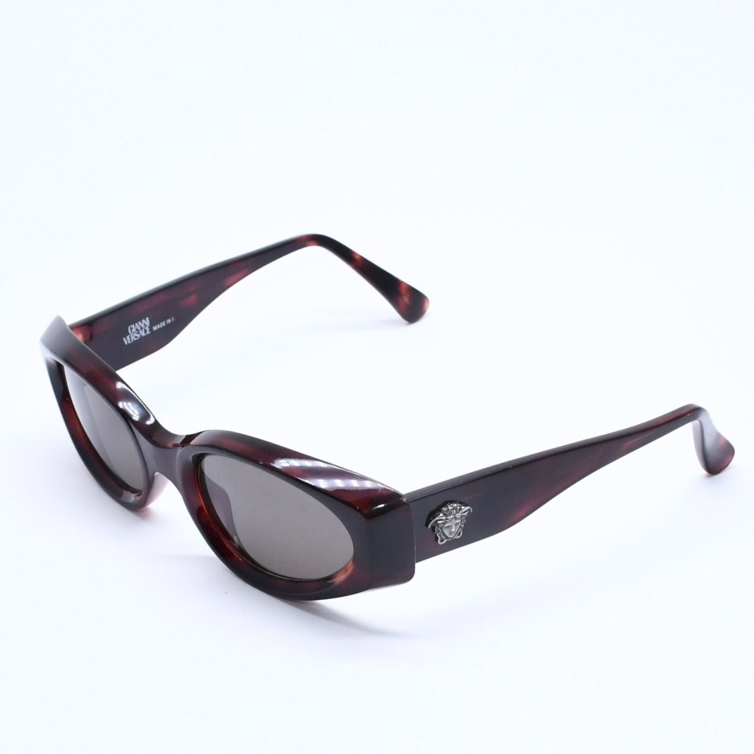 Versace Gianni Sunglasses Eyewear Medusa Tortoiseshell Color Brown Acetate Metal — view 2