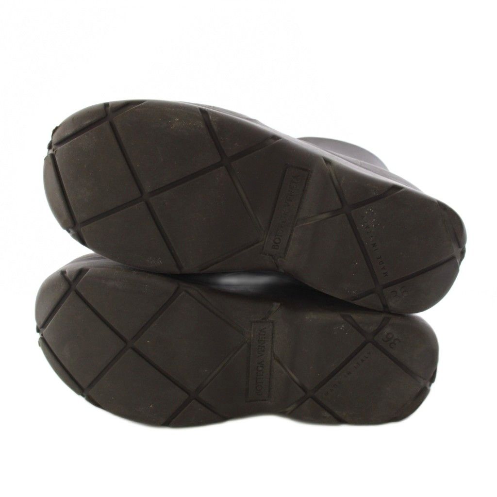 Bottega Veneta Puddle Boots Paddle Ruba Rain Shoes Short Brown — view 6