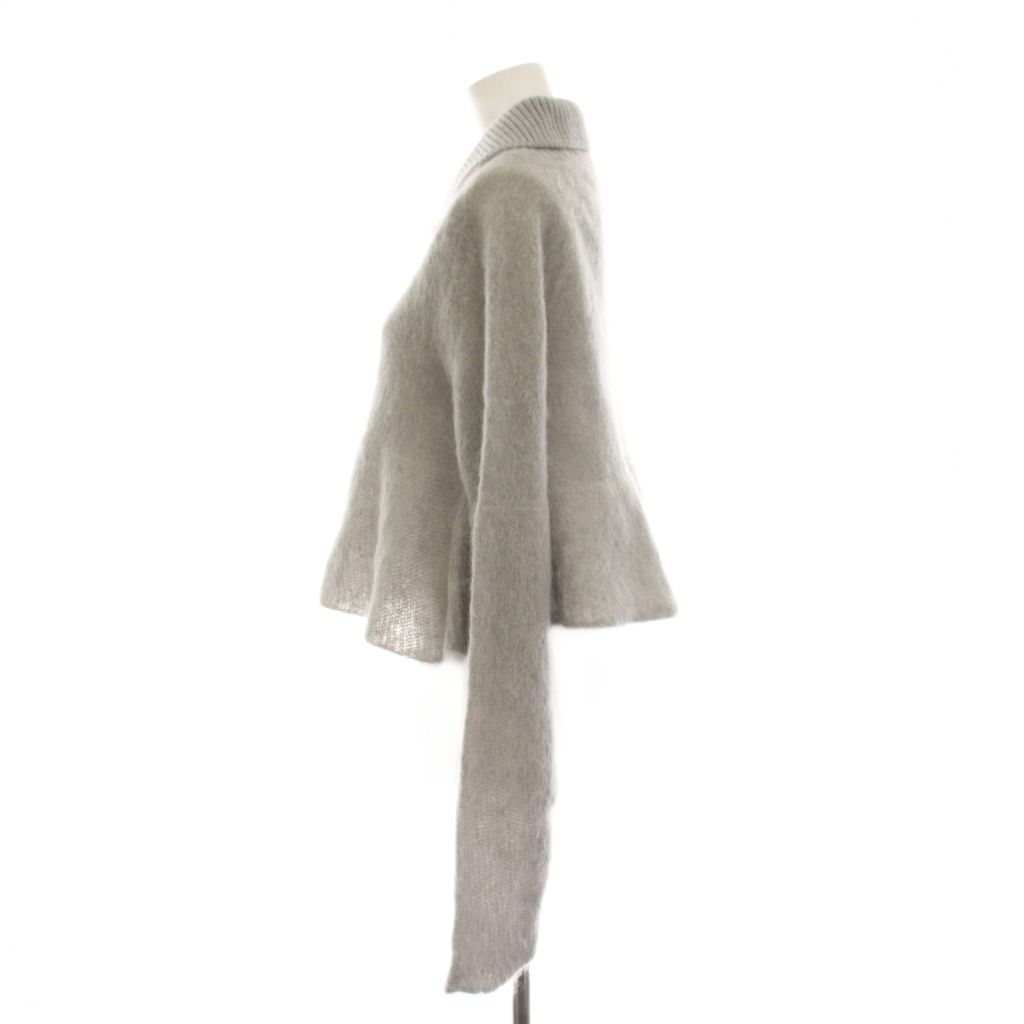 Loewe Polo Sweater Knit Shirt Long Sleeve Mohair Wool S Gray — view 2