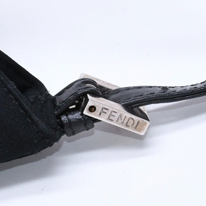 Fendi Handbag Mini Croissant Mini Mamma Pouch Case Cotton Jersey Leather Black — view 8