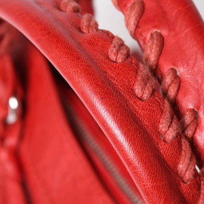 Balenciaga Giant First 2-Way Bag Leather Red Gold — view 6