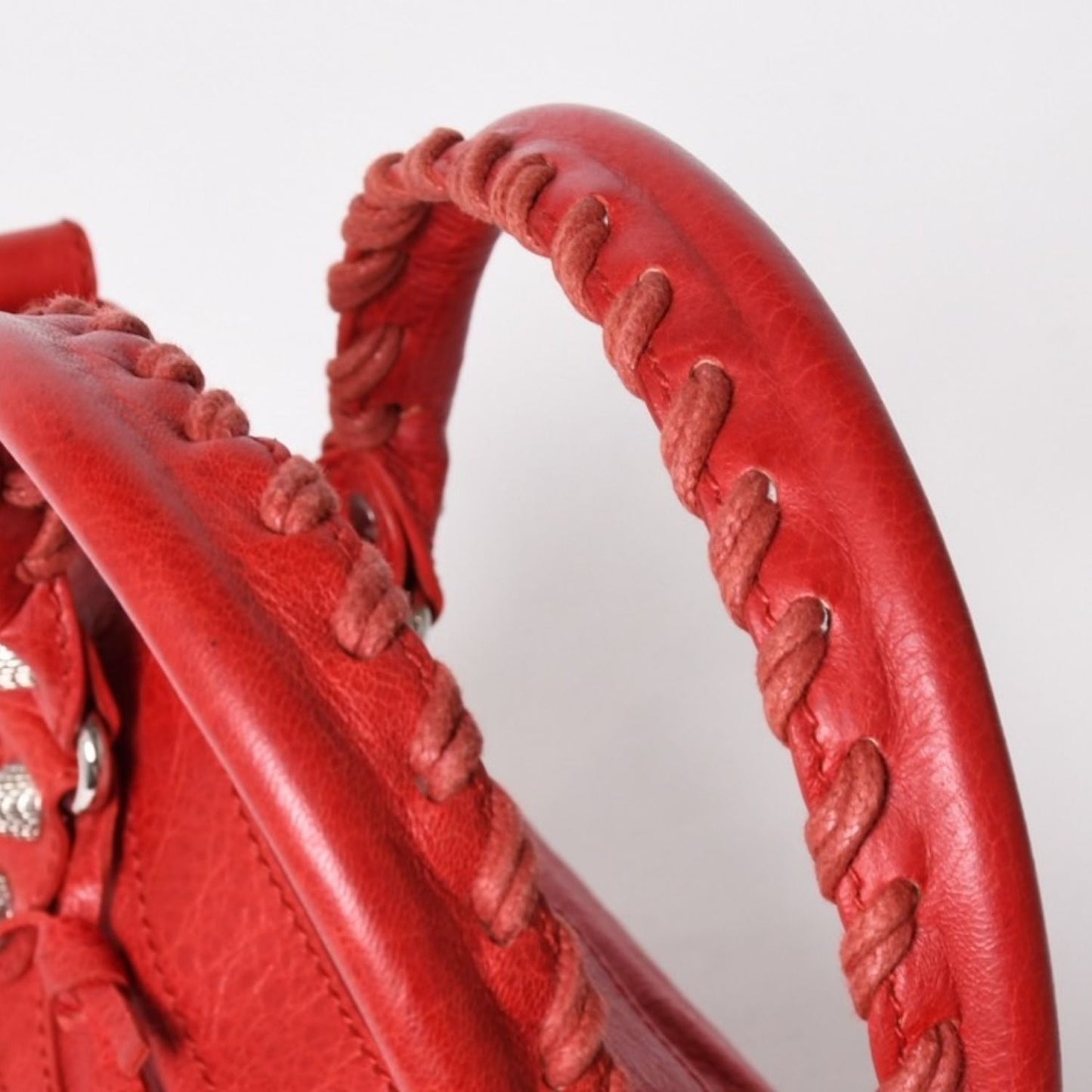 Balenciaga Giant First 2-Way Bag Leather Red Gold — view 5