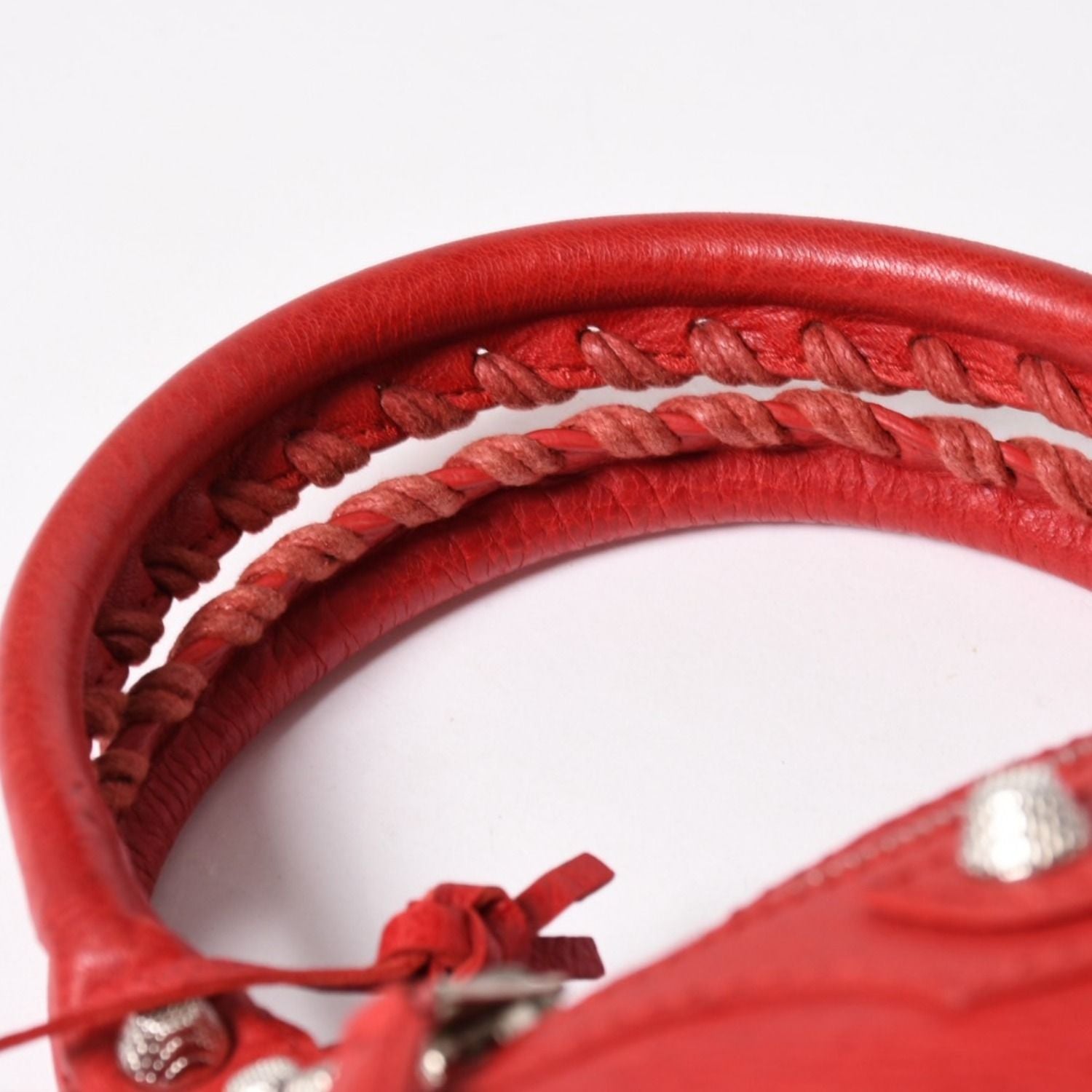Balenciaga Giant First 2-Way Bag Leather Red Gold — view 7