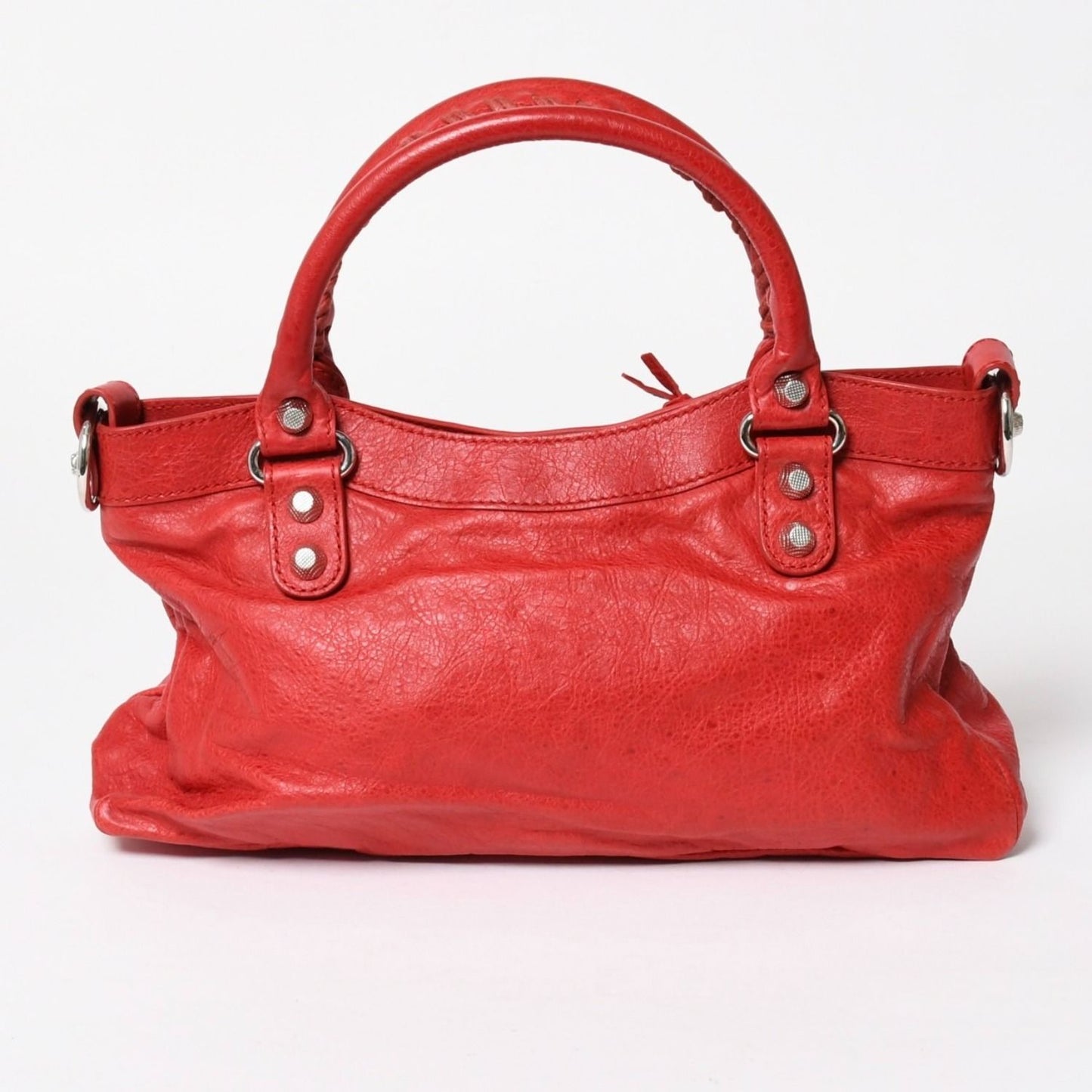 Balenciaga Giant First 2-Way Bag Leather Red Gold — view 2