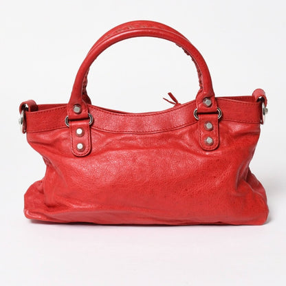 Balenciaga Giant First 2-Way Bag Leather Red Gold — view 2