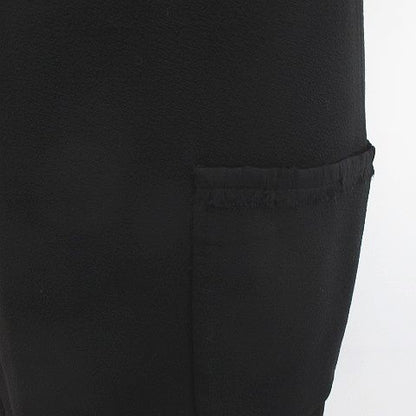 Dolce & Gabbana Sleeveless Dress Knee Length 38 Black Fringe Side Pockets — view 7