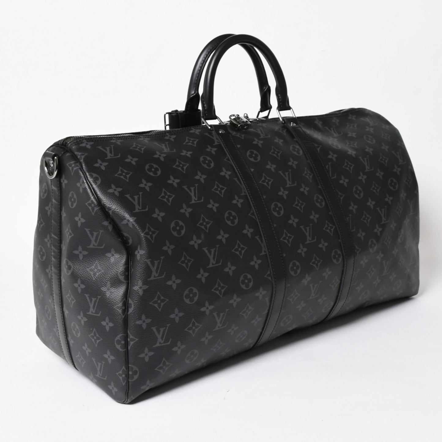 Louis Vuitton Boston Bag Keepall Bandouliere 55 Monogram Eclipse — view 3