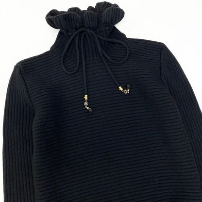 Gucci Drawstring Turtleneck Knit Wool Metal Sweater — view 5