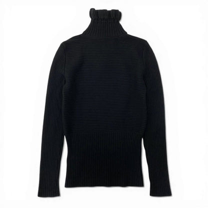 Gucci Drawstring Turtleneck Knit Wool Metal Sweater — view 3