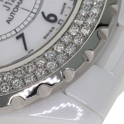 Chanel J12 38 Diamond Bezel Watch Ceramic — view 8