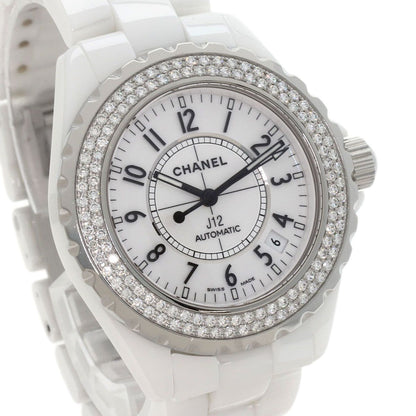 Chanel J12 38 Diamond Bezel Watch Ceramic — view 4