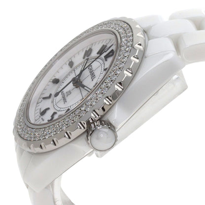 Chanel J12 38 Diamond Bezel Watch Ceramic — view 5