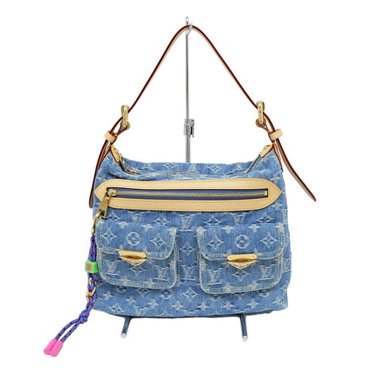 Louis Vuitton Monogram Denim Shoulder Bag Blue