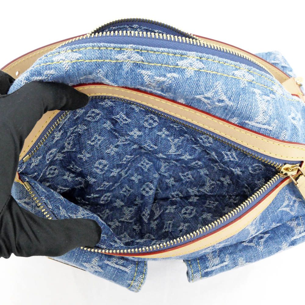 Louis Vuitton Monogram Denim Shoulder Bag Blue — view 8