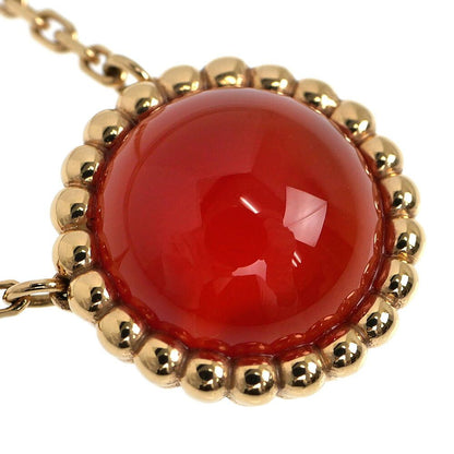 Van Cleef & Arpels Necklace Perlee Coule Carnelian 18K Pink Gold — view 2