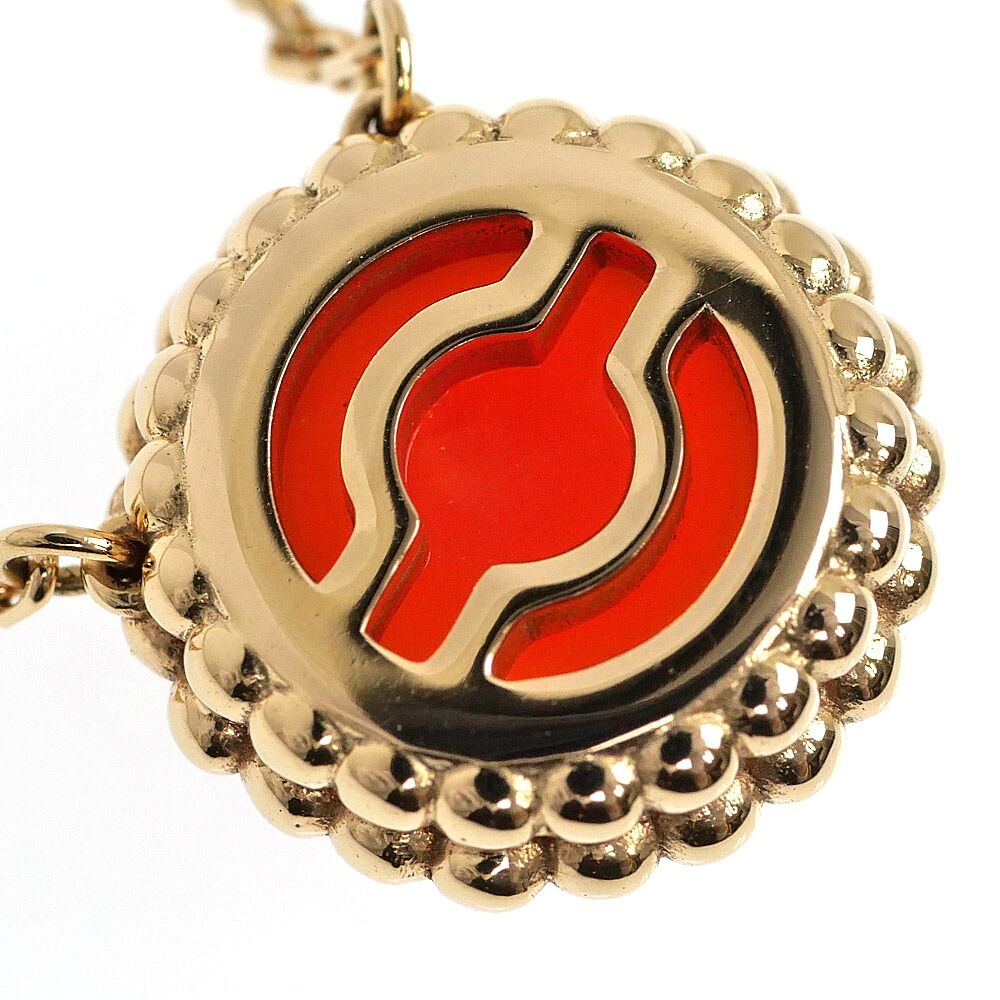 Van Cleef & Arpels Necklace Perlee Coule Carnelian 18K Pink Gold — view 5