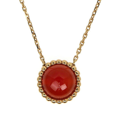 Van Cleef & Arpels Necklace Perlee Coule Carnelian 18K Pink Gold