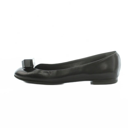 Louis Vuitton Pumps Low Heels Round Toe Leather Cube Motif Black 36 — view 2