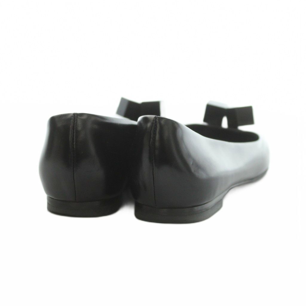 Louis Vuitton Pumps Low Heels Round Toe Leather Cube Motif Black 36 — view 5