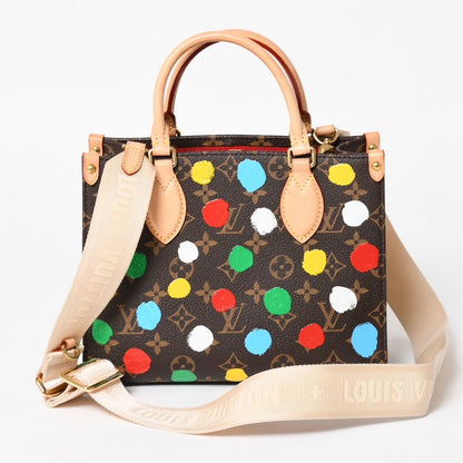 Louis Vuitton 2-Way Shoulder Bag On The Go PM Yayoi Kusama Dot Paint