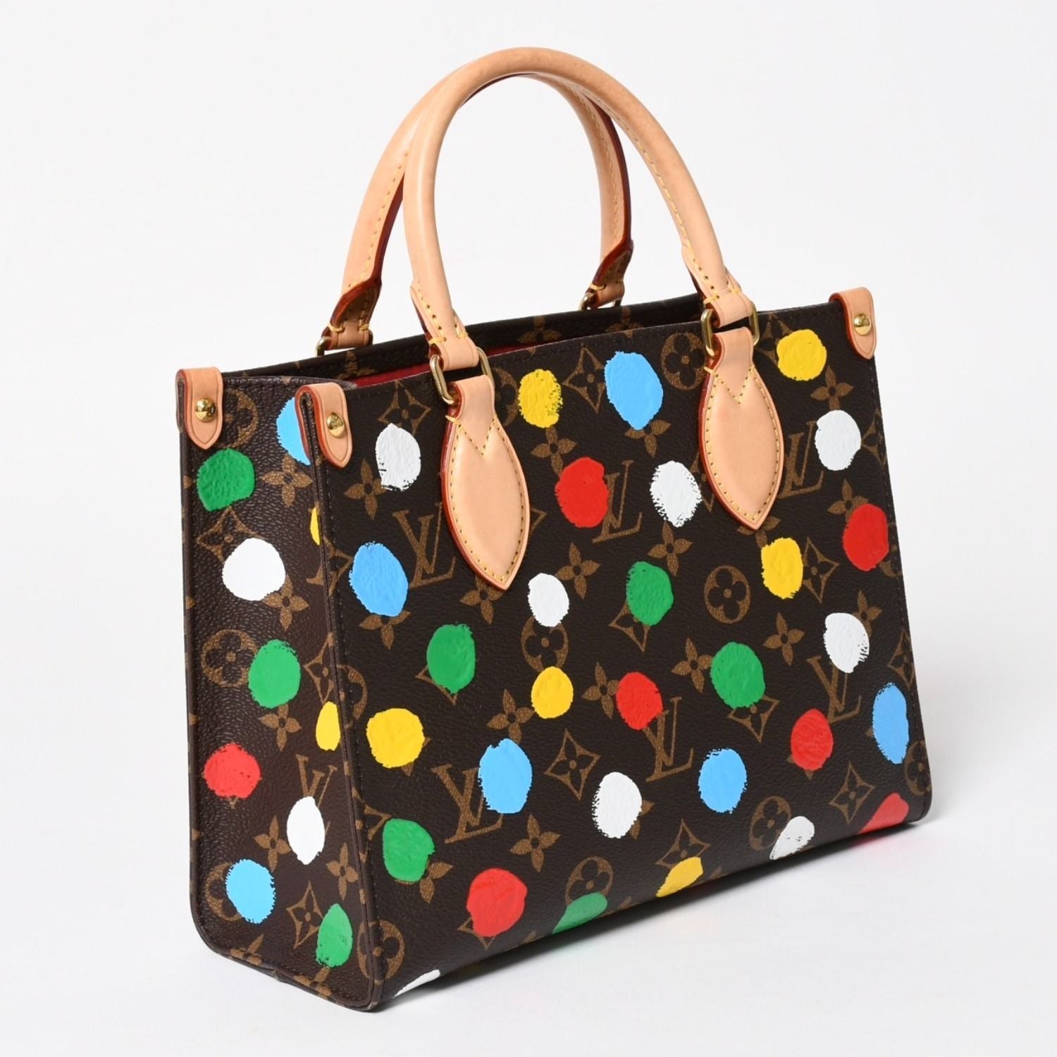 Louis Vuitton 2-Way Shoulder Bag On The Go PM Yayoi Kusama Dot Paint — view 4