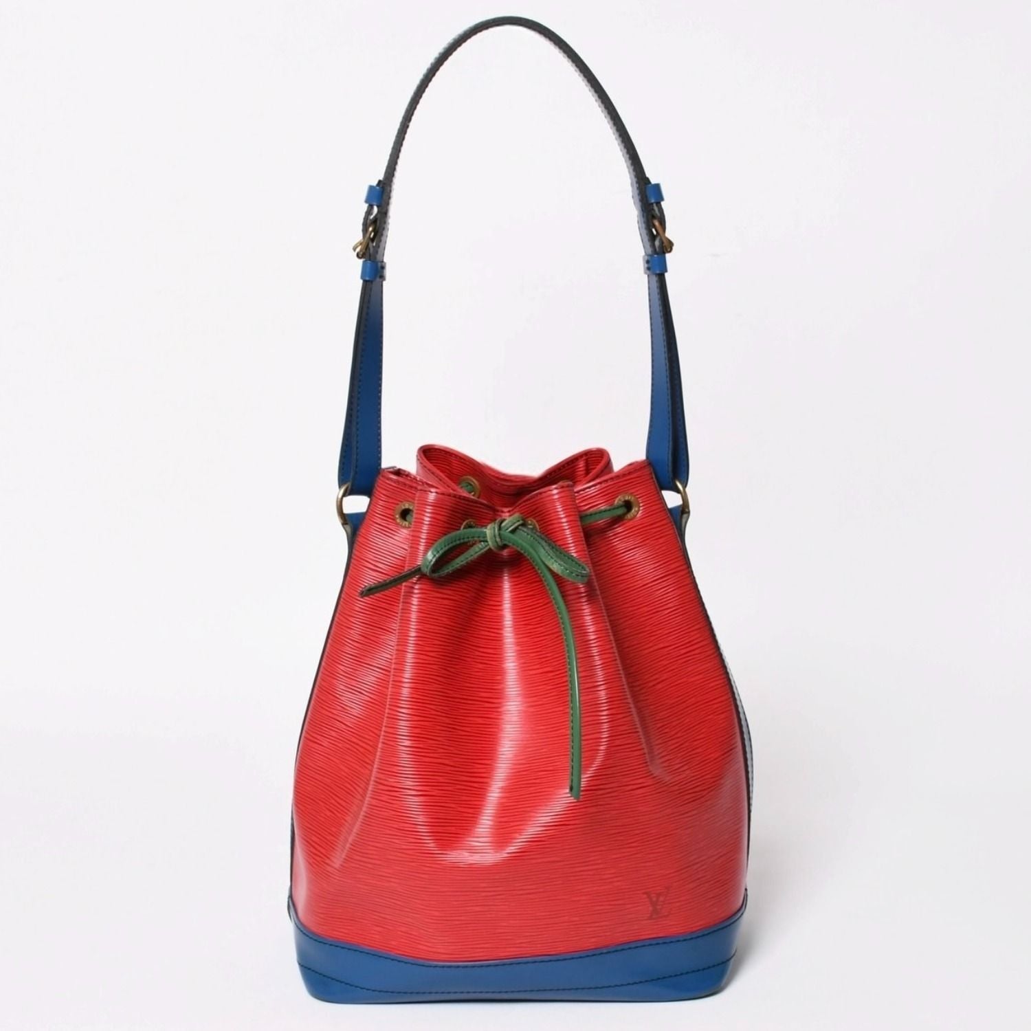 Louis Vuitton Epi Noe Tricolor Drawstring Shoulder Bag Multicolor Leather Gold