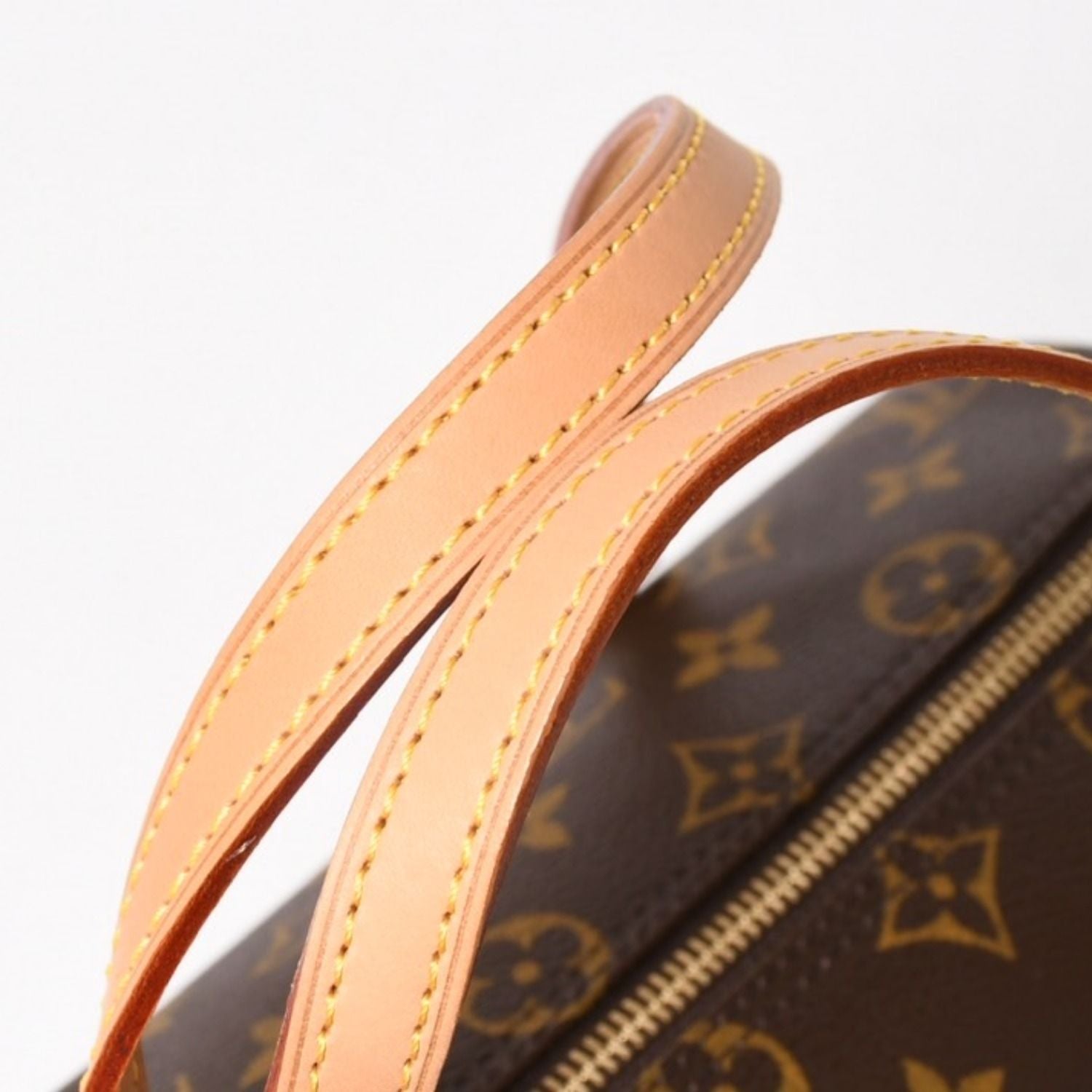 Louis Vuitton Papillon 26 Handbag Monogram Leather Brown Gold — view 5