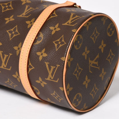 Louis Vuitton Papillon 26 Handbag Monogram Leather Brown Gold — view 7
