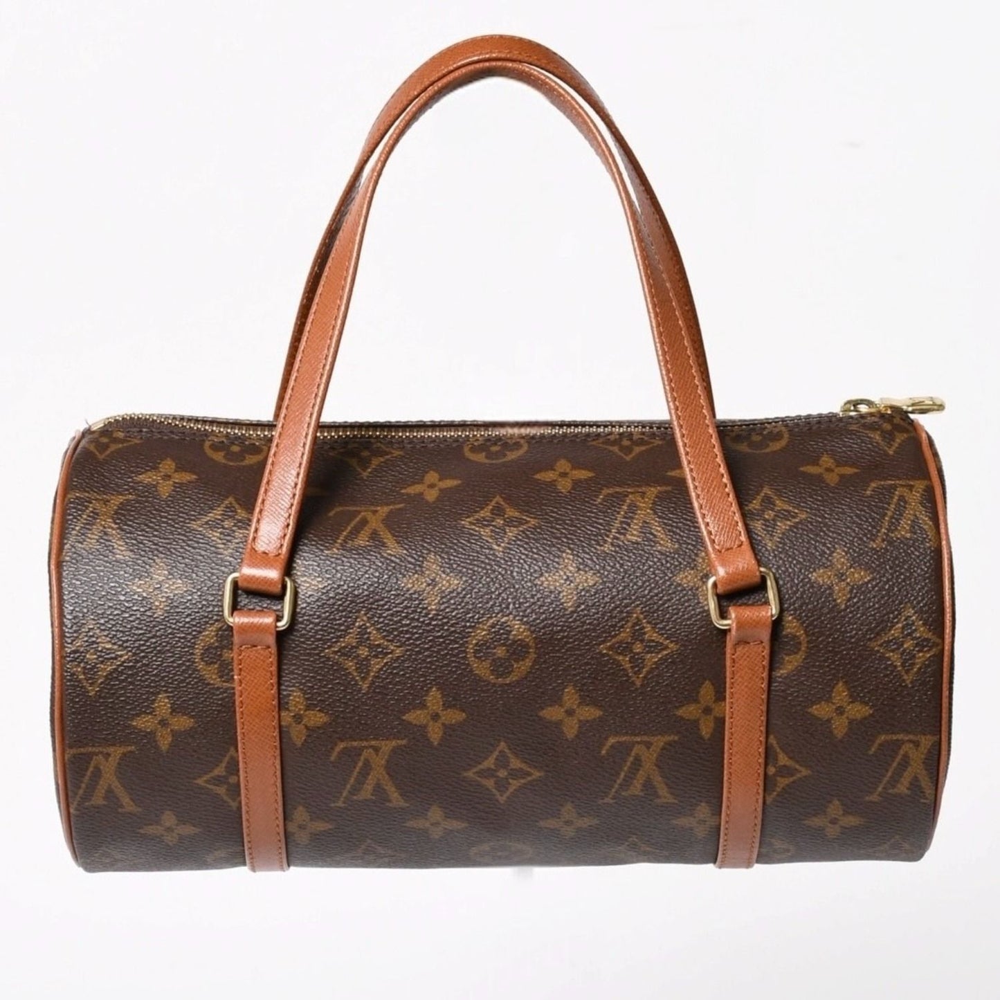 Louis Vuitton Papillon 26 Handbag Monogram Brown Leather Gold Vintage 4 — view 2