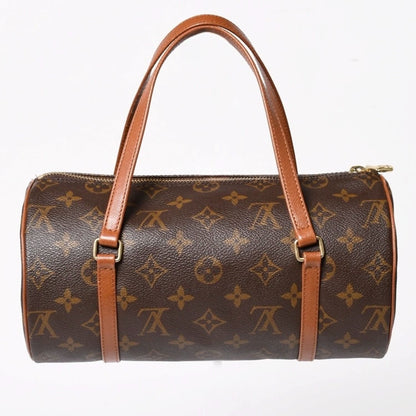 Louis Vuitton Papillon 26 Handbag Monogram Brown Leather Gold Vintage 4 — view 2