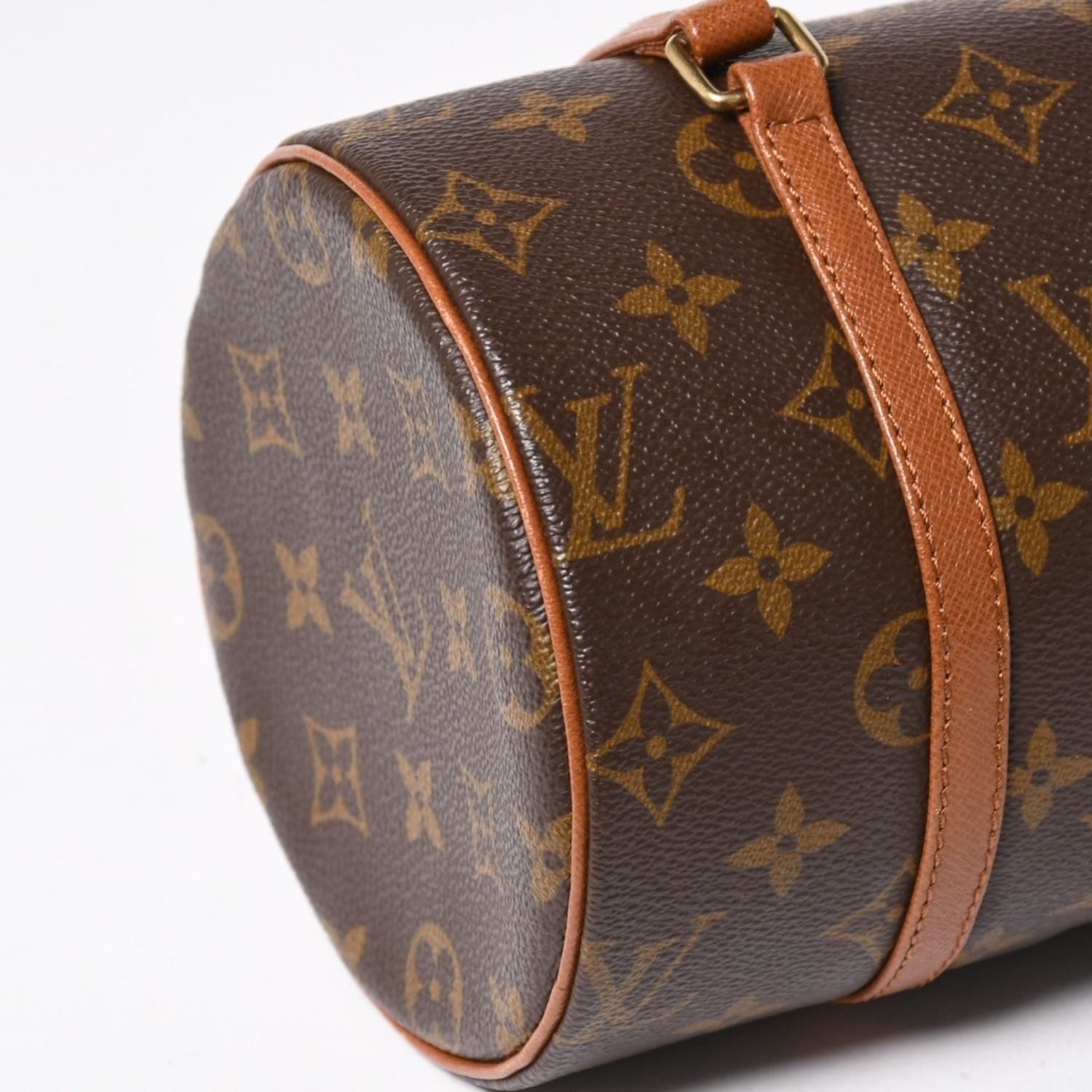 Louis Vuitton Papillon 26 Handbag Monogram Brown Leather Gold Vintage 4 — view 7
