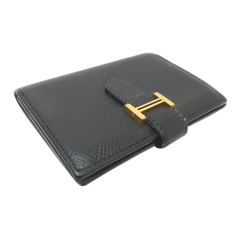 Hermes Card Case Card Holders Black — view 3