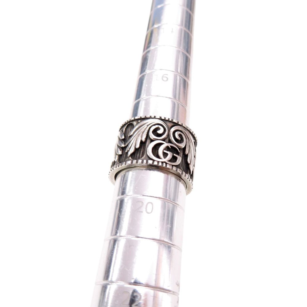 Gucci Double Leaf Motif 925 Sterling Silver Ring — view 6