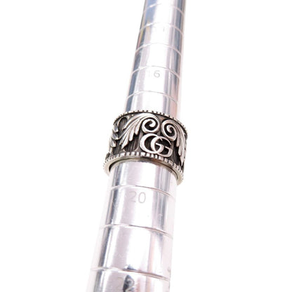 Gucci Double Leaf Motif 925 Sterling Silver Ring — view 6