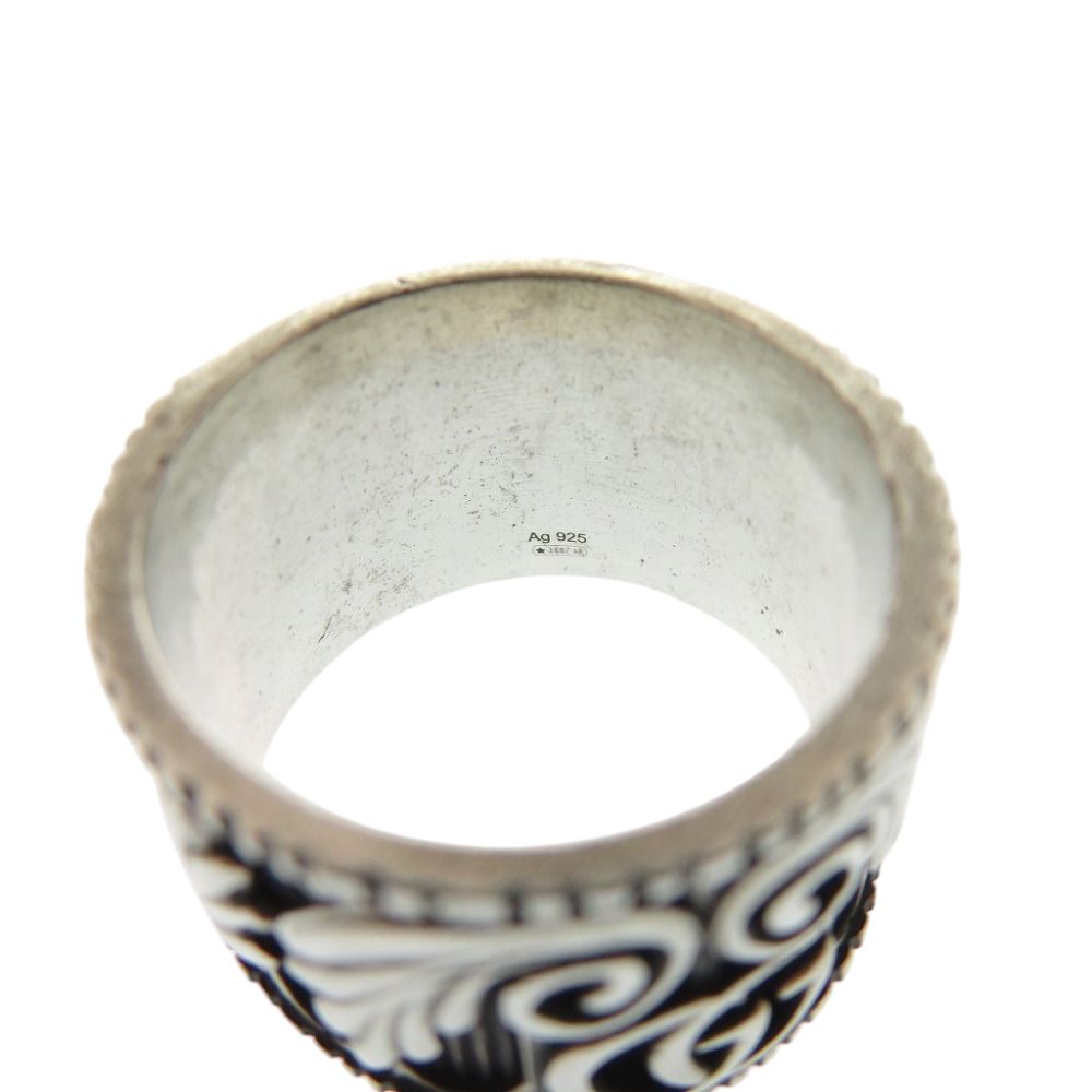 Gucci Double Leaf Motif 925 Sterling Silver Ring — view 4