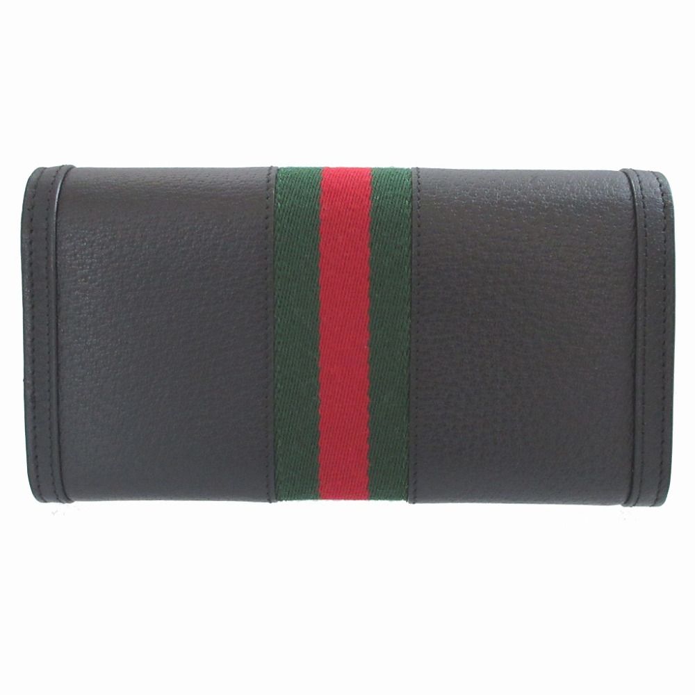 Gucci Sherry Ophidia Leather Black Bifold Wallet — view 3