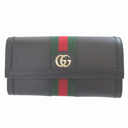Gucci Sherry Ophidia Leather Black Bifold Wallet