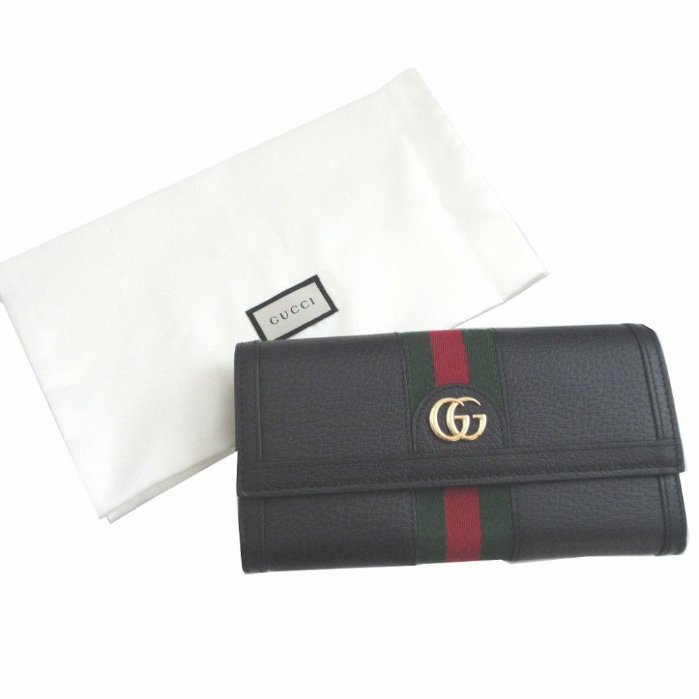 Gucci Sherry Ophidia Leather Black Bifold Wallet — view 2