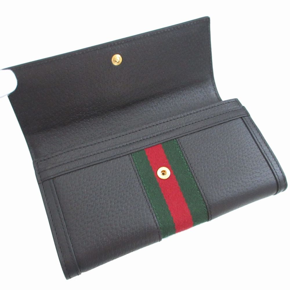 Gucci Sherry Ophidia Leather Black Bifold Wallet — view 4