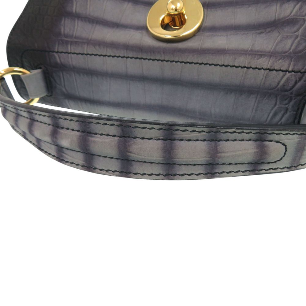 Saint Laurent Muse to Embossed Leather Gray Handbag — view 5