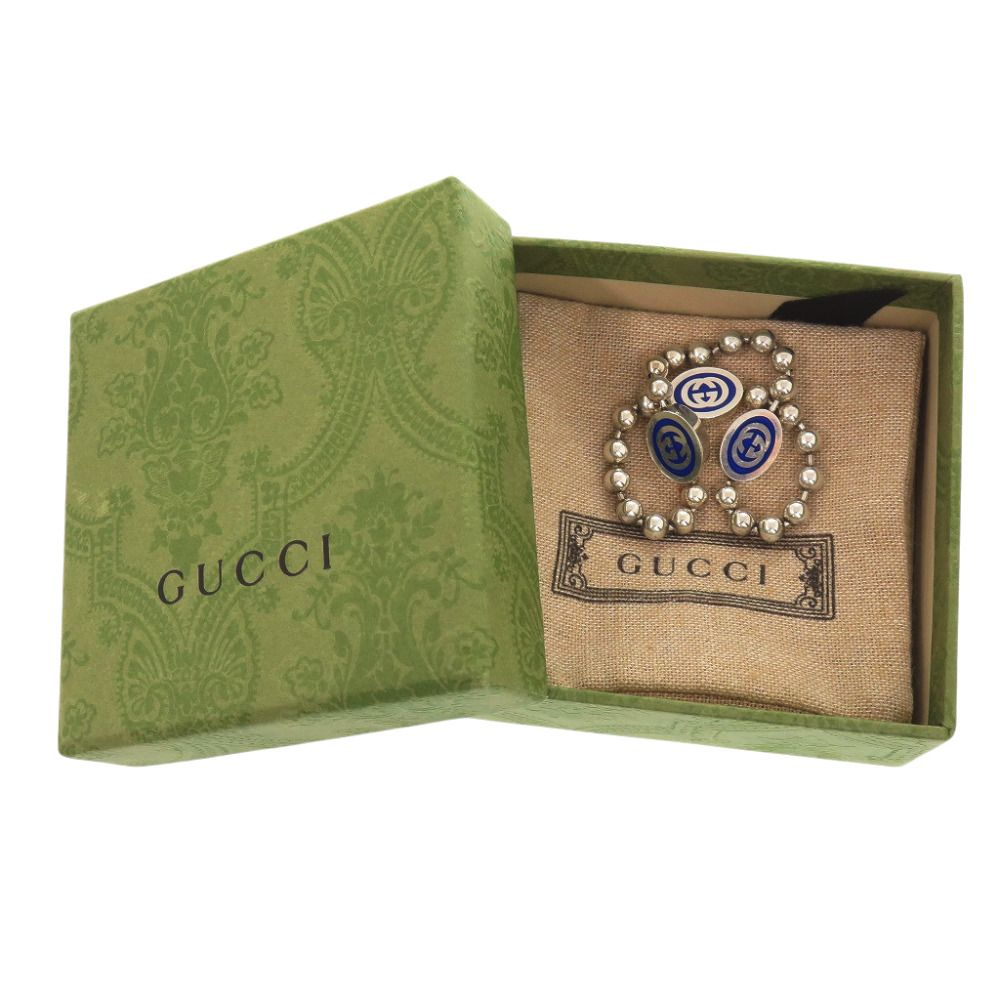 Gucci Ball Chain Bracelet Interlocking G 925 Sterling Silver — view 2
