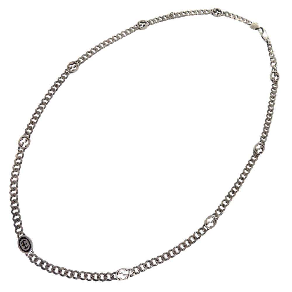 Gucci Interlocking G 925 Necklace 925 Sterling Silver